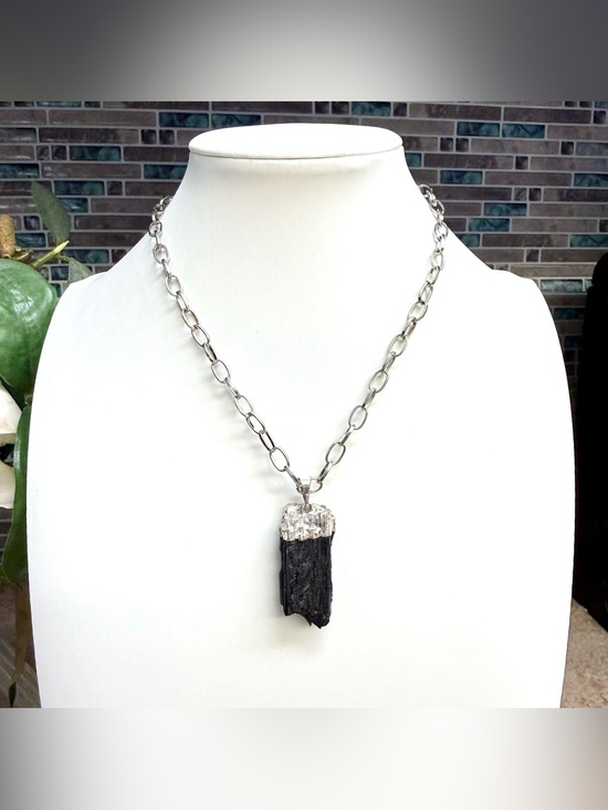 Hand Crafted Jewelry - Natural Black Tourmaline necklace